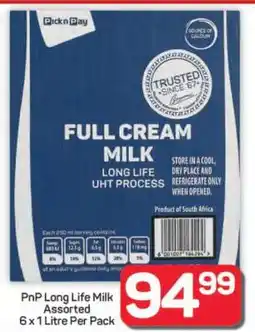 Pick n Pay Hypermarket PnP Long Life Milk Assorted offer
