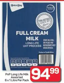 Pick n Pay Hypermarket PnP Long Life Milk Assorted offer
