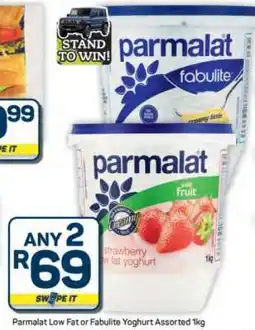 Pick n Pay Hypermarket Parmalat Low Fat or Fabulite Yoghurt offer