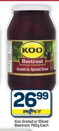 Pick n Pay Hypermarket Koo Grated or Sliced Beetroot offer