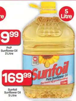 Pick n Pay Hypermarket Sunfoil Sunflower Oil 5 Litre offer