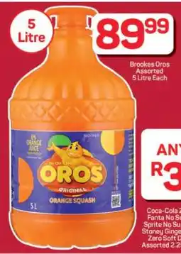 Pick n Pay Hypermarket BROOKES Oros Original Orange Squash offer