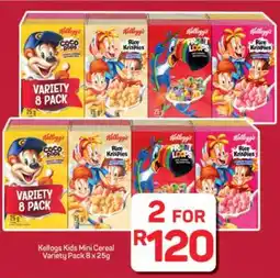 Pick n Pay Hypermarket Kellogs Kids Mini Cereal Variety Pack offer