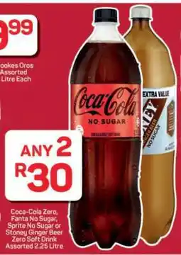 Pick n Pay Hypermarket Coca-Cola Zero, Fanta No Sugar, Sprite No Sugar or Stoney Ginger Beer Zero Soft Drink offer