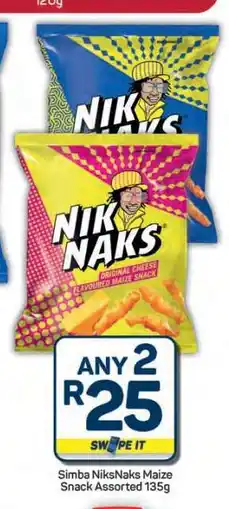 Pick n Pay Hypermarket Simba NikNaks Maize Snack Assorted 135g offer