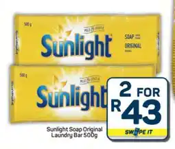 Pick n Pay Hypermarket Sunlight Soap Original Laundry Bar 500g offer