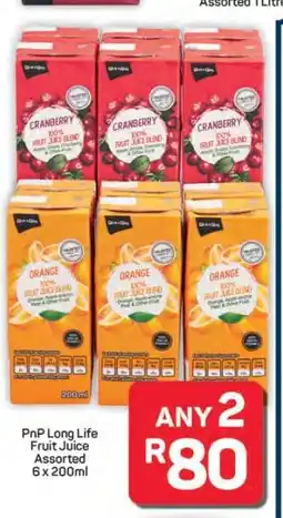 Pick n Pay Hypermarket PnP Long Life Fruit Juice Assorted offer