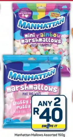 Pick n Pay Hypermarket Manhattan Mallows Assorted 150g offer