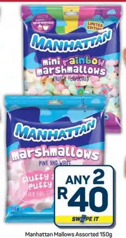 Pick n Pay Hypermarket Manhattan Mallows Assorted 150g offer