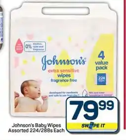 Pick n Pay Hypermarket Johnson's Baby Wipes offer