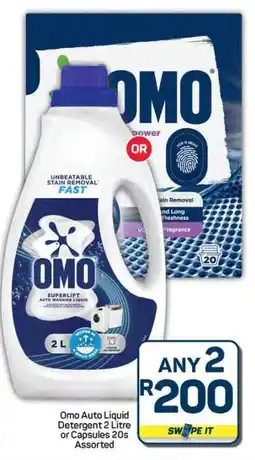 Pick n Pay Hypermarket Omo Auto Liquid Detergent or Capsules offer