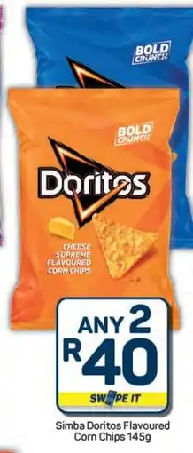 Pick n Pay Hypermarket Simba Doritos Flavoured Corn Chips 145g offer