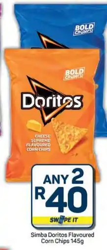 Pick n Pay Hypermarket Simba Doritos Flavoured Corn Chips 145g offer