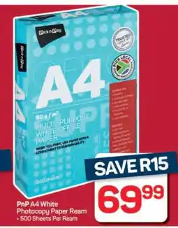 Pick n Pay Hypermarket PnP A4 White Photocopy Paper Ream offer