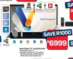 Pick n Pay Hypermarket Asus Ryzen 13” Laptop Bundle offer