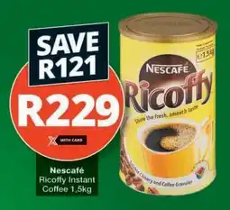Checkers Nescafé Ricoffy Instant Coffee 1.5kg offer