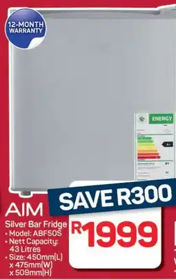 Pick n Pay Hypermarket AIM Silver Bar Fridge offer