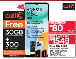 Pick n Pay Hypermarket Honor X5C 64GB offer