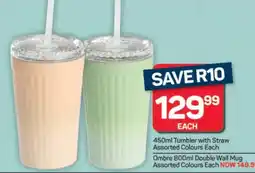 Pick n Pay Hypermarket 450ml Tumbler with Straw offer