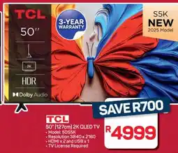 Pick n Pay Hypermarket TCL 50'' 2K QLED TV offer