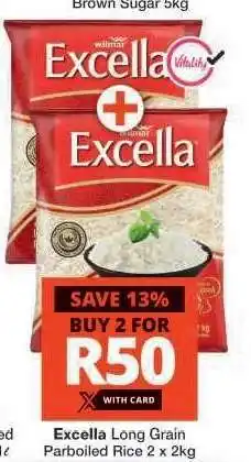Checkers Excella Long Grain Parboiled Rice offer