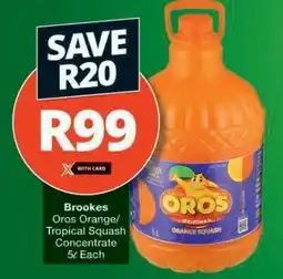 Checkers BROOKES OROS ORANGE/TROPICAL SQUASH CONCENTRATE offer