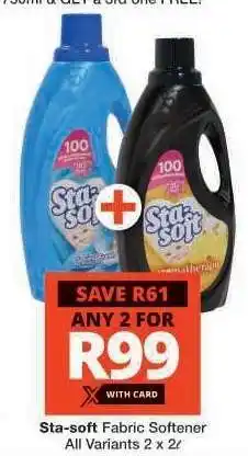 Checkers STA-SOFT FABRIC SOFTENER offer