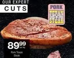 Checkers PORK TEXAN STEAK offer