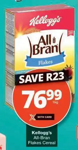 Checkers Kellogg's All Bran Flakes Cereal offer