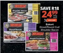 Checkers Eskort Diced/Round Cut/Shoulder Bacon offer