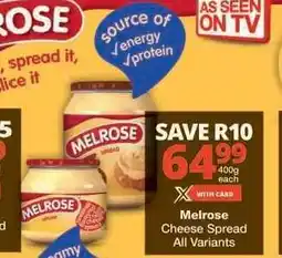 Checkers Melrose Cheese Spread offer