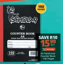 Checkers A4 Hardcover Counter Book offer