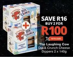 Checkers The Laughing Cow Dip & Crunch Cheese Dippers 2 x 140g offer