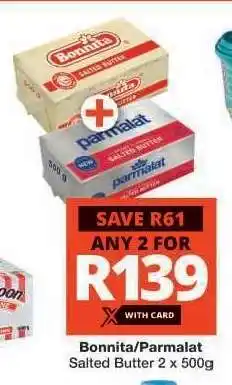 Checkers Bonnita/Parmalat Salted Butter offer