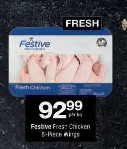 Checkers Festive Fresh Chicken 8-Piece Wings offer