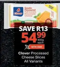 Checkers Clover Processed Cheese Slices offer