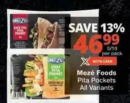 Checkers Mezé Foods Pita Pockets offer