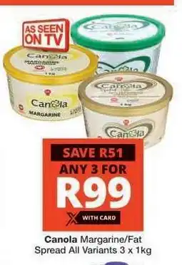 Checkers Canola Margarine/Fat Spread offer