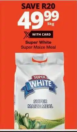 Checkers SUPER WHITE Super Maize Meal offer