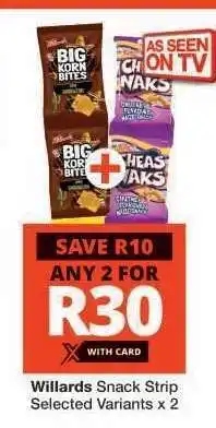 Checkers Willards Snack Strip offer