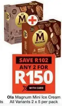 Checkers Ola Magnum Mini Ice Cream offer