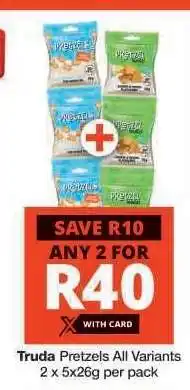 Checkers Truda Pretzels All Variants offer