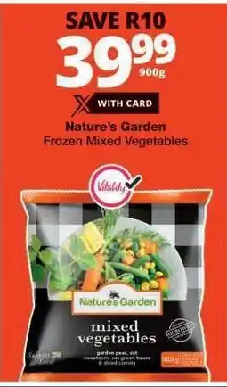 Checkers Nature's Garden Frozen Mixed Vegetables offer