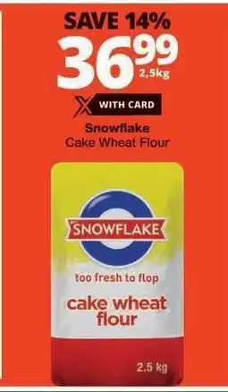 Checkers SNOWFLAKE CAKE WHEAT FLOUR offer