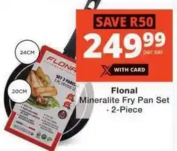 Checkers Flonal Mineralite Fry Pan Set offer