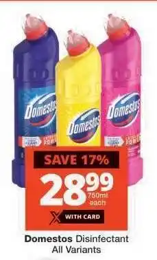 Checkers Domestos Disinfectant All Variants offer