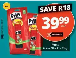 Checkers Pritt Glue Stick offer