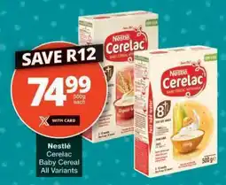 Checkers Nestlé Cerelac Baby Cereal offer