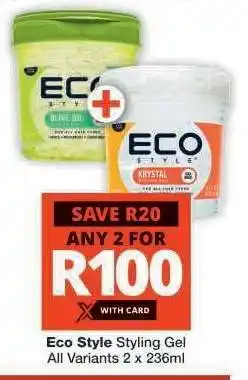 Checkers Eco Style Styling Gel offer
