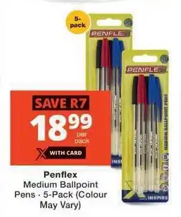 Checkers Penflex Medium Ballpoint Pens offer